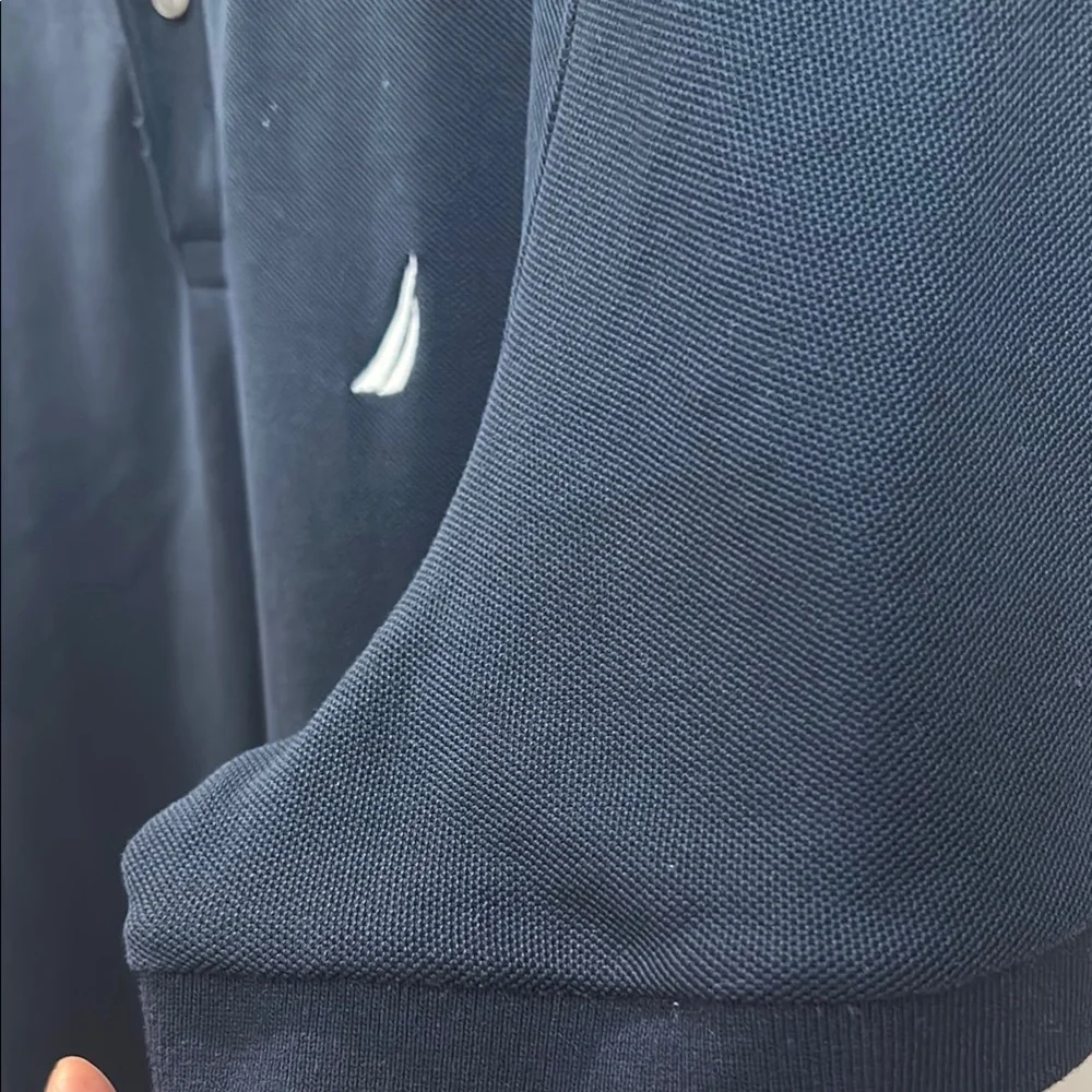 Nautica Men's Navy Polo Shirt worn once before great shape - Picture 4 of 7